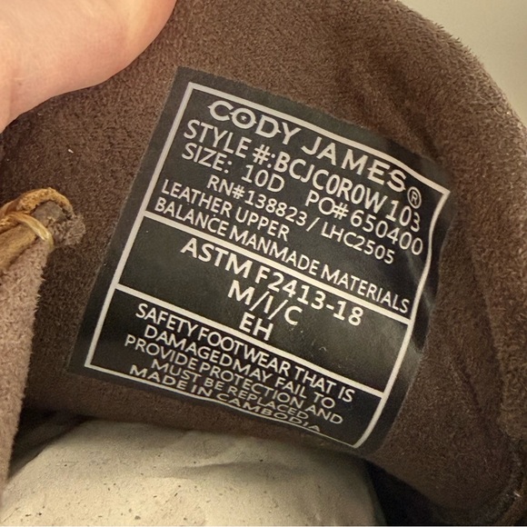 CODY JAMES MEN'S LOW CUT CASUAL DRIVER WORK SHOES - COMPOSITE TOE Brown US 10 - Picture 7 of 12